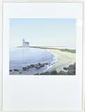 Gerrit Neven, Marken (NH), Aquarel op papier, het paard van Marken