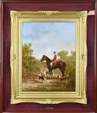 G. di Pietro, Ruiter te paard, Olieverf op linnen