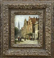 verso Eickelberg Front restsignatuur, Zutphen, Olieverf op paneel