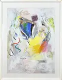 Jurjen de Haan, Abstracte compositie, Acryl op papier