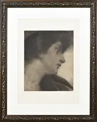 M. Pietschmann, Dames portret, Ets op papier