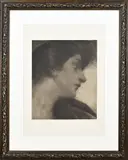 M. Pietschmann, Dames portret, Ets op papier