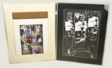 Twee werken van Eef de Weerd, Abstract, Gemengde techniek op papier