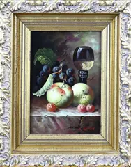 C. Botkin, Stilleven, Olieverf op paneel