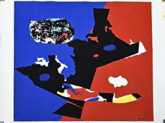 Edmondo Bacci, Abstract, Gouache op papier