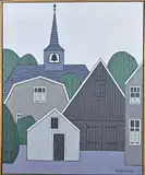 Klaas Bernink, Hervormde kerk in Losser, Acryl op linnen