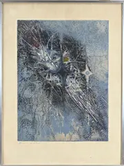 Krishna Reddy, Jelly Fish, Lithografie op papier