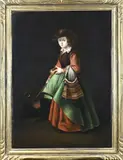 Portret by 18e Eeuws Spaans schilderij Santi Cristina, sold Jul 2024