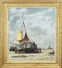 Bas Veth, Hollandse bomschuit, 1886, Olieverf op linnen