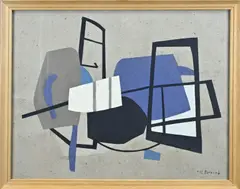 Klaas Bernink, Compositie 1960, Collage op papier