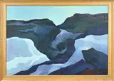 Jan Murk de Vries, Landschap Noorwegen, Olieverf op linnen