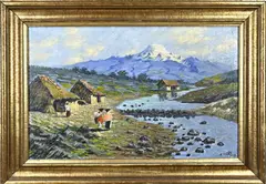A. Vallette, Valle de Cayamber, Olieverf op linnen