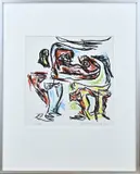 Theo Wolvecamp, Abstract, Litho op papier
