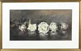 J. v.d. Linde, Stilleven, Pastel op papier