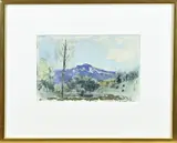 Otto B. de Kat, Berglandschap, Aquarel op papier