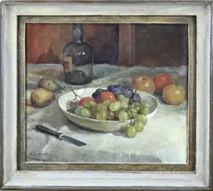 Wim Borkent, Stilleven, Olieverf op linnen