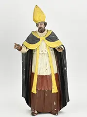 Houten beeld, St. Nicolaas
