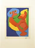 Fantasie figuren by Karel Appel, Litho op papier, sold Apr 2024