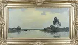 Jan Knikker, Poldergezicht, Olieverf op linnen