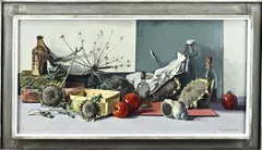 Edward Masseus, Stilleven, Olieverf op linnen