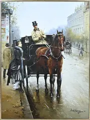 Paul Juang, Koets met figuren in Parijs, Koets met figuren in Parijs
