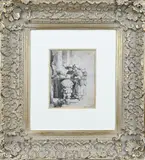Beggars receiving alms at the door by Originele ets van Rembrandt van Rijn, Originele ets van Rembrandt van Rijn, sold Apr 2024