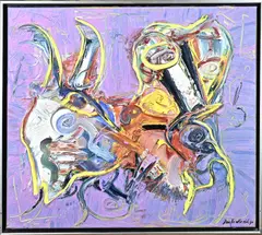 Jan te Wierik, Abstract, Olieverf op linnen
