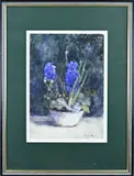 Herman Bogman Jr., Stilleven met plantenbak, Aquarel op papier