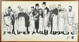 A. Barrere, Les professeurs de medicine, Grote lithografie door A