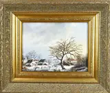 A. van Haften, IJspret, Olieverf op linnen