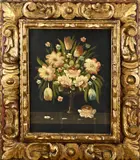 Onduid. gesign., Bloemstilleven, Olieverf op board