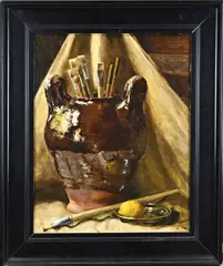 Johan Grabijn, Stilleven, Olieverf op paneel