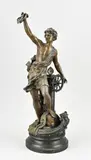 1900 by Antiek Frans compositie metalen figuur, sold Apr 2024