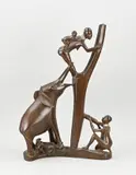 Afrikaanse sculptuur, H 52 cm.