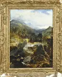 Edmund John Niemann, Berglandschap, Olieverf op paneel