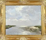 Jo Schrijnder, 1894-1968, duinlandschap, Olieverf op linnen