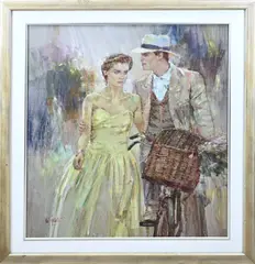 Paul Rouwette, Elegant paar met fiets, Elegant paar met fiets