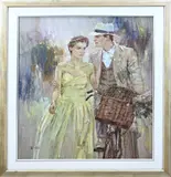 Paul Rouwette, Elegant paar met fiets, Elegant paar met fiets