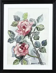 Stilleven by Jeanne Bieruma Oosting, Aquarel op papier, sold Jan 2024