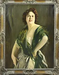 S. Jankowski, Portret vrouw, 1940, Olieverf op linnen