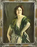 S. Jankowski, Portret vrouw, 1940, Olieverf op linnen