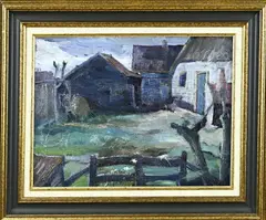 Harry Kuyten, Boerderij, Olieverf op linnen