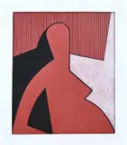 Klaas Bernink, Vrouw, 1968, Pastel op papier