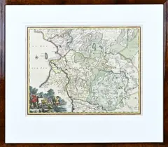 Francois Halma, Landkaart Overijssel, Gravure landkaart Overijssel