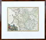Francois Halma, Landkaart Overijssel, Gravure landkaart Overijssel