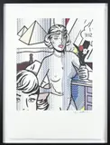 Roy Lichtenstein, Vrouwen met piramides, Litho op papier