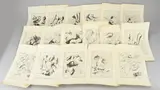 17 Gravures op papier, Handen/Voeten studie, 17 Gravures op papier