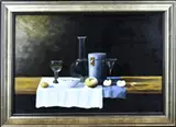 Henk Poeder, Stilleven, Olieverf op paneel