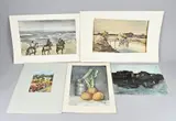 Vijf werken van Paul van Eeden, Aquarellen, Diverse aquarellen