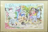 Judith Werdmüller von Elgg, Le Café, 1994, Kleurets op papier